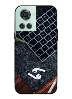 Protective Case Cover For OnePlus Ace Earphone With Keyboard Design Multicolour