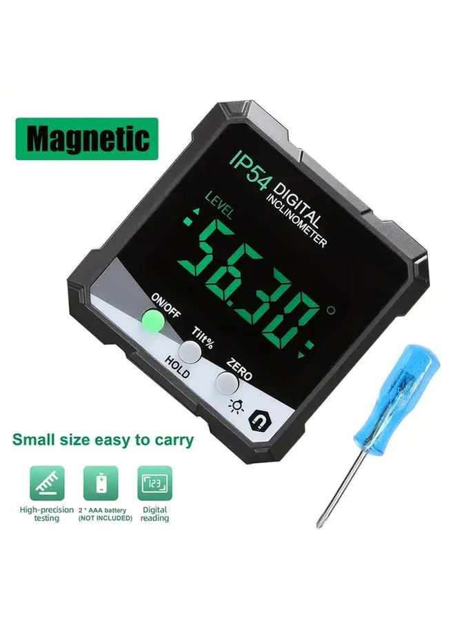 Digital Inclinometer Angle Protractor With Backlight Single Side Magnetic Goniometer 1pc - Image 5