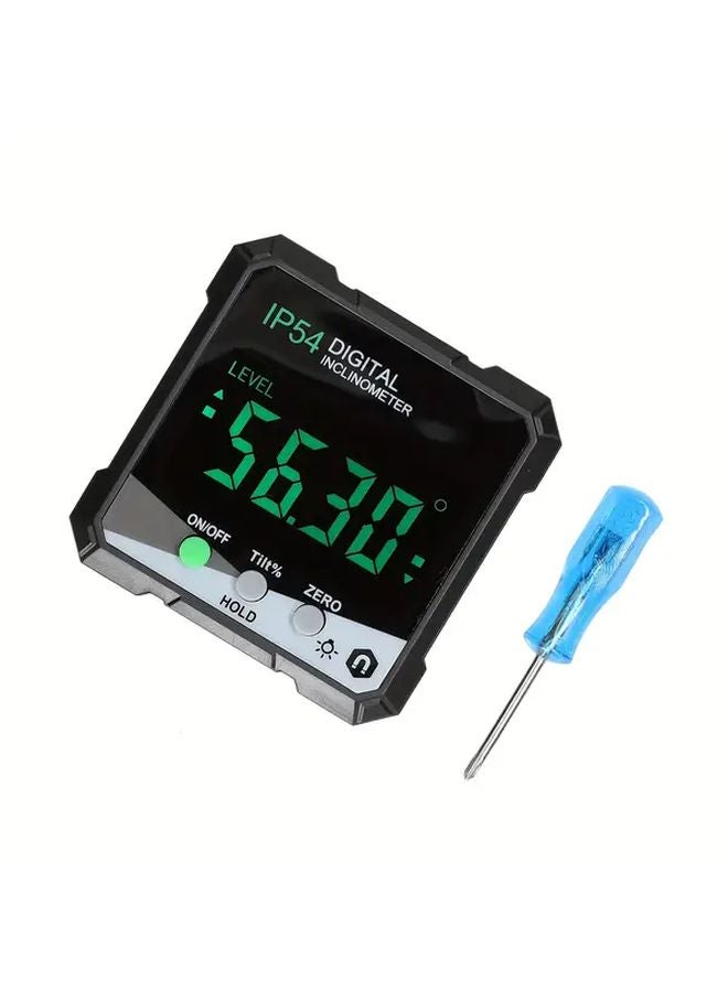 Digital Inclinometer Angle Protractor With Backlight Single Side Magnetic Goniometer 1pc - Image 1