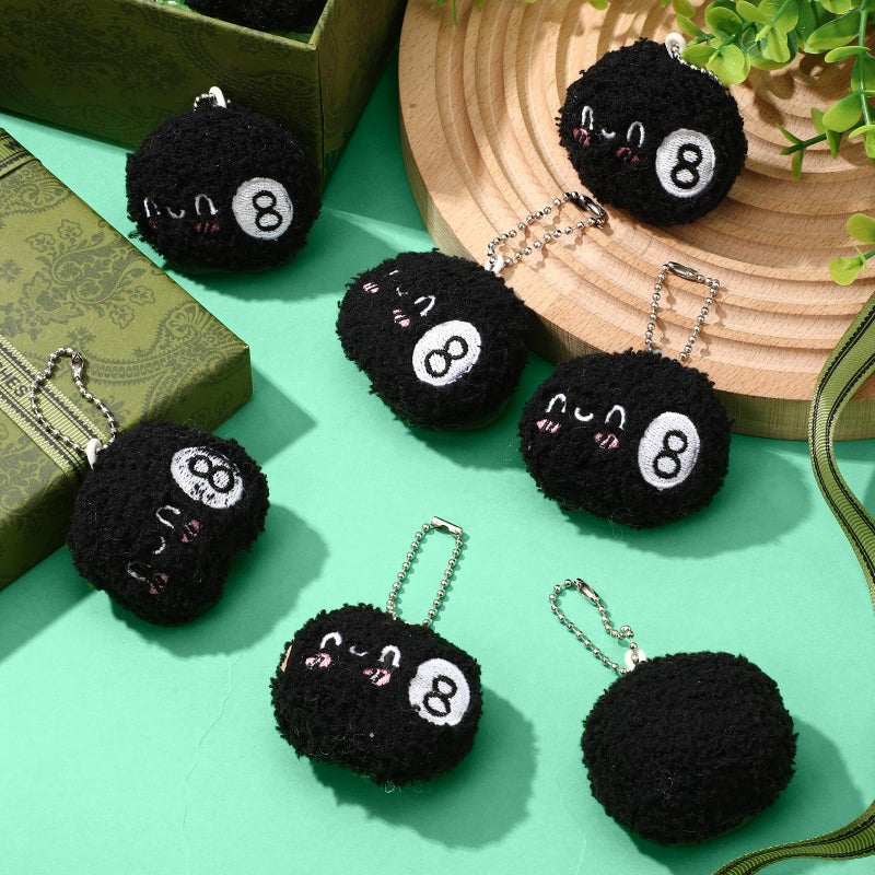 Simgoing 15 Pcs Mixed Ball Keychain Gift Bulk Mini Plush Ball Prizes Funny Sports Players Team Party Favors Gifts for Group - Image 4