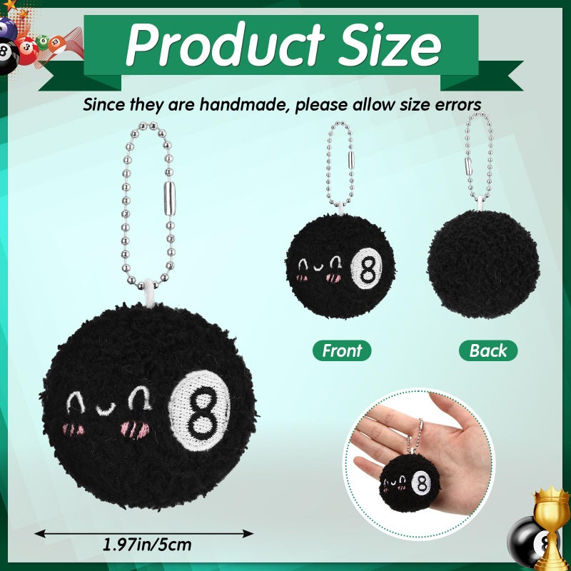 Simgoing 15 Pcs Mixed Ball Keychain Gift Bulk Mini Plush Ball Prizes Funny Sports Players Team Party Favors Gifts for Group - Image 2