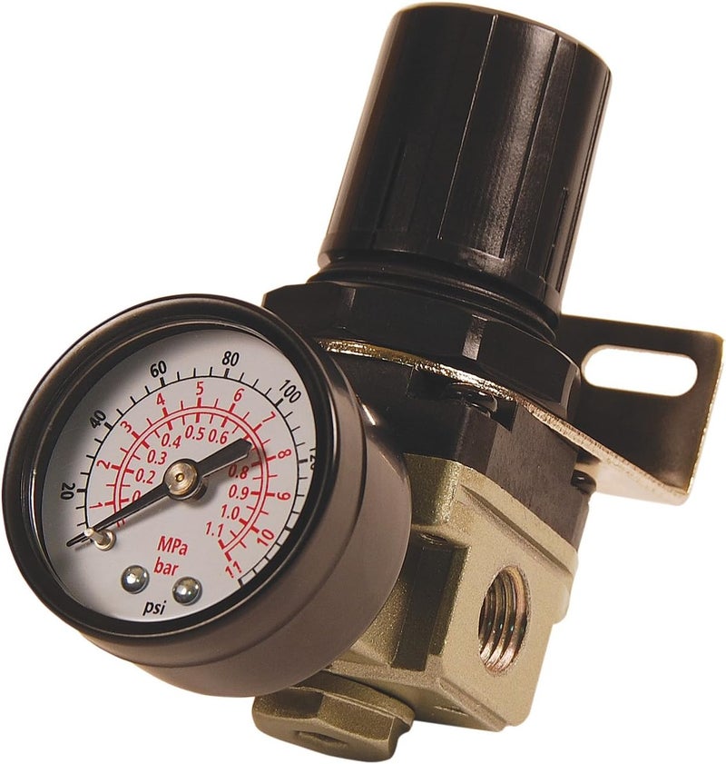Primefit R1401G Mini Air Regulator with steelProtected Gauge 60Scfm At 100Psi 14 Npt - Image 1