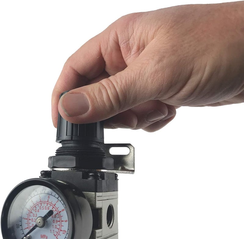 Primefit R1401G Mini Air Regulator with steelProtected Gauge 60Scfm At 100Psi 14 Npt - Image 2