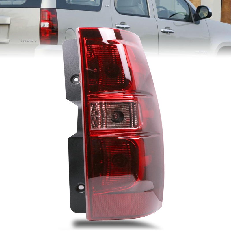 مجموعة مصابيح الذيل Goopool متوافقة مع شيفروليه تاهو سوبربان 2007 2008 2009 2010 2011 2012 2013 2014 جانب الراكب الأيمن مع مجموعة إشارات الفرامل مع لمبة