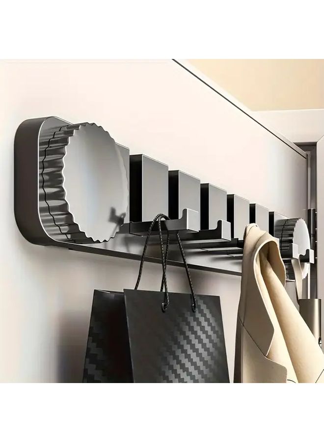 Cream Heavy Duty Door Hanging Organizer No Drill Hook Rack With Strong Adhesive Space Saving Storage - Image 3