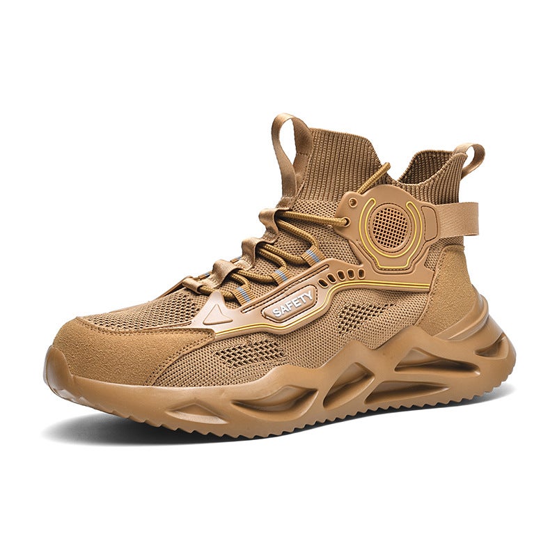 Anti-Stepping, Anti-Smashing, Anti-Piercing Labor Protection Shoes For Men, Wear-Resistant, Non-Slip, Lightweight, Breathable Steel Toe-Toe Work Safety Protective Shoes - Image 1