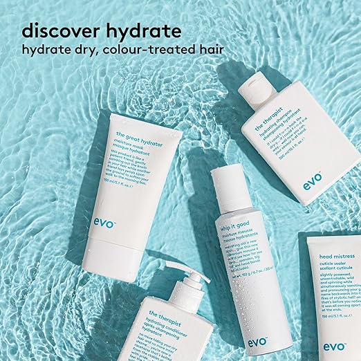 evo The Therapist Hydrating Conditioner Hydrates Strengthen and Softens Whilst Improving Shine Protects Colour Treated Dry Hair Helps to Detangle - Image 5