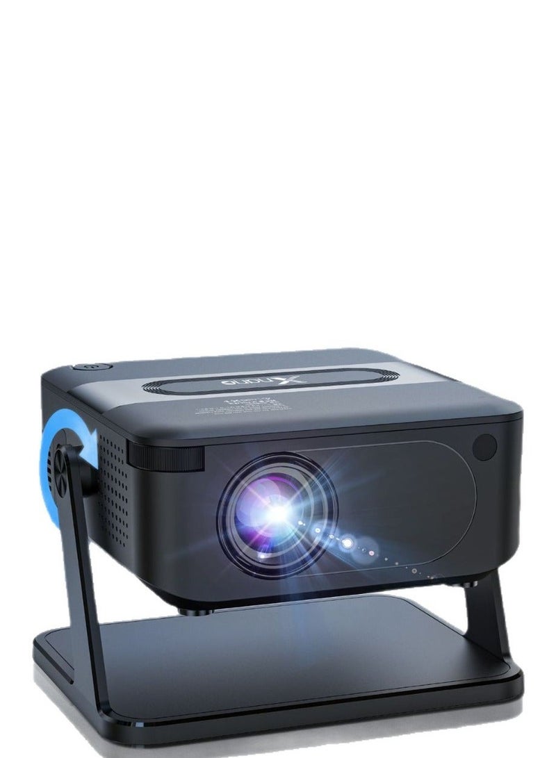 Xnano Mini Portable Projector Bedroom Wall Projector Home Ultra HD 720P Wireless Projection Dual Band WiFi 6 Outdoor Projector 4-Point Keystone Correction Compatible with Windows iOS Android Multiple Compatible Interfaces: HD, Audio, USB Connection - Image 2
