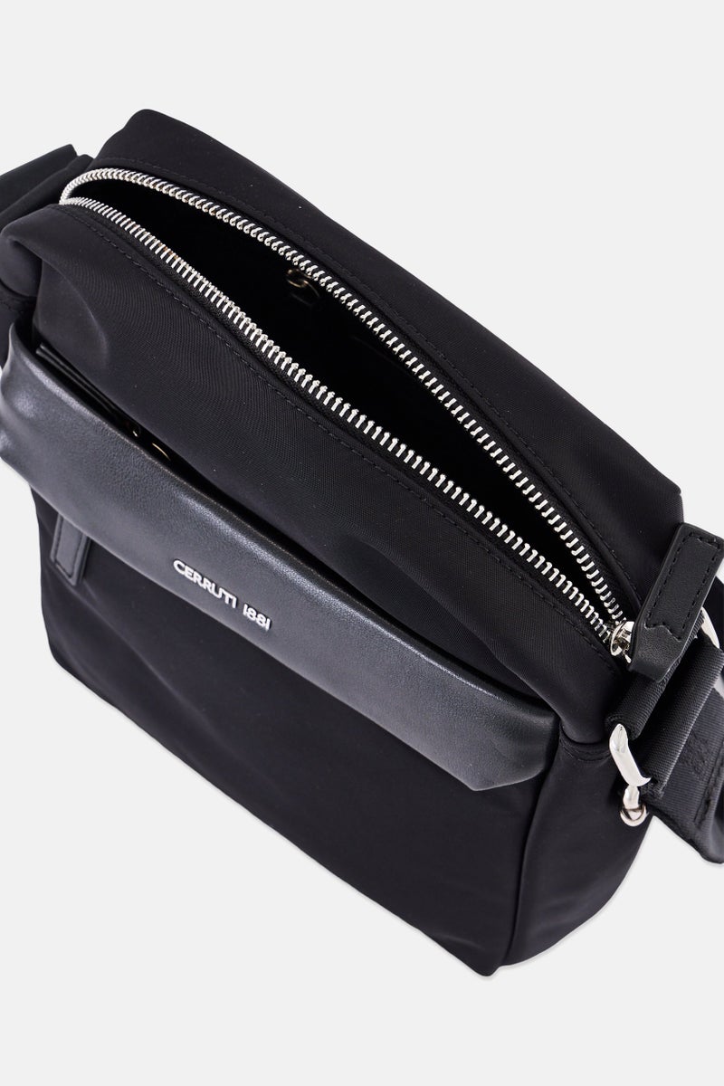 CERRUTI 1881 Men Brand Logo Cross Body Bag, Black  - Image 4