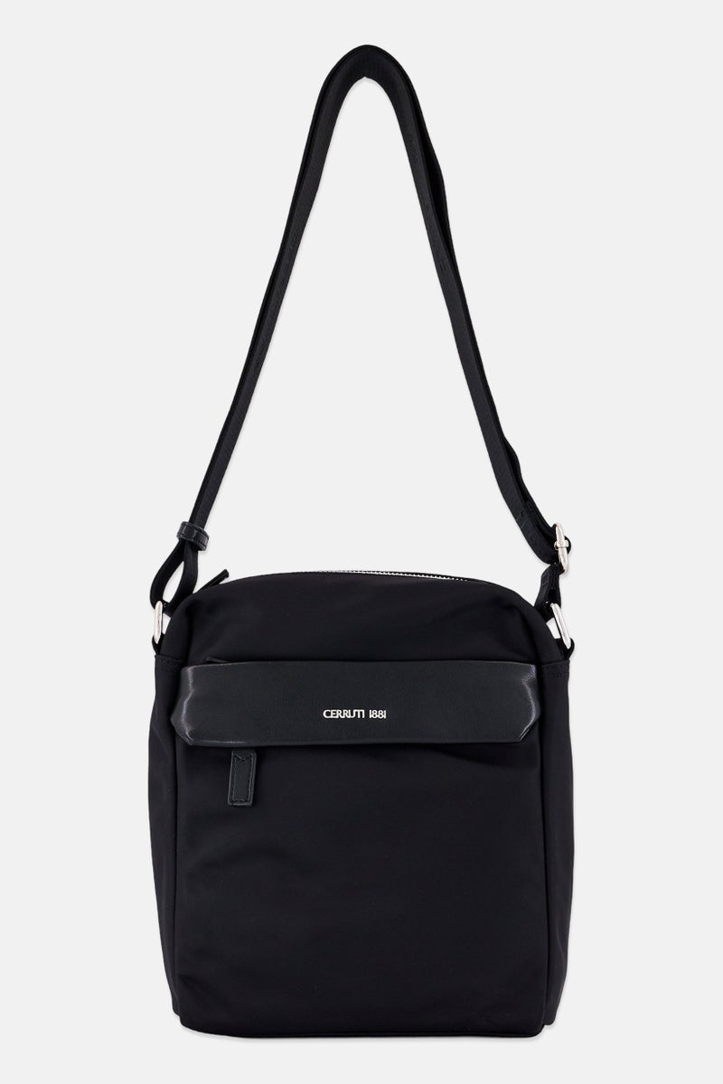 CERRUTI 1881 Men Brand Logo Cross Body Bag, Black  - Image 1