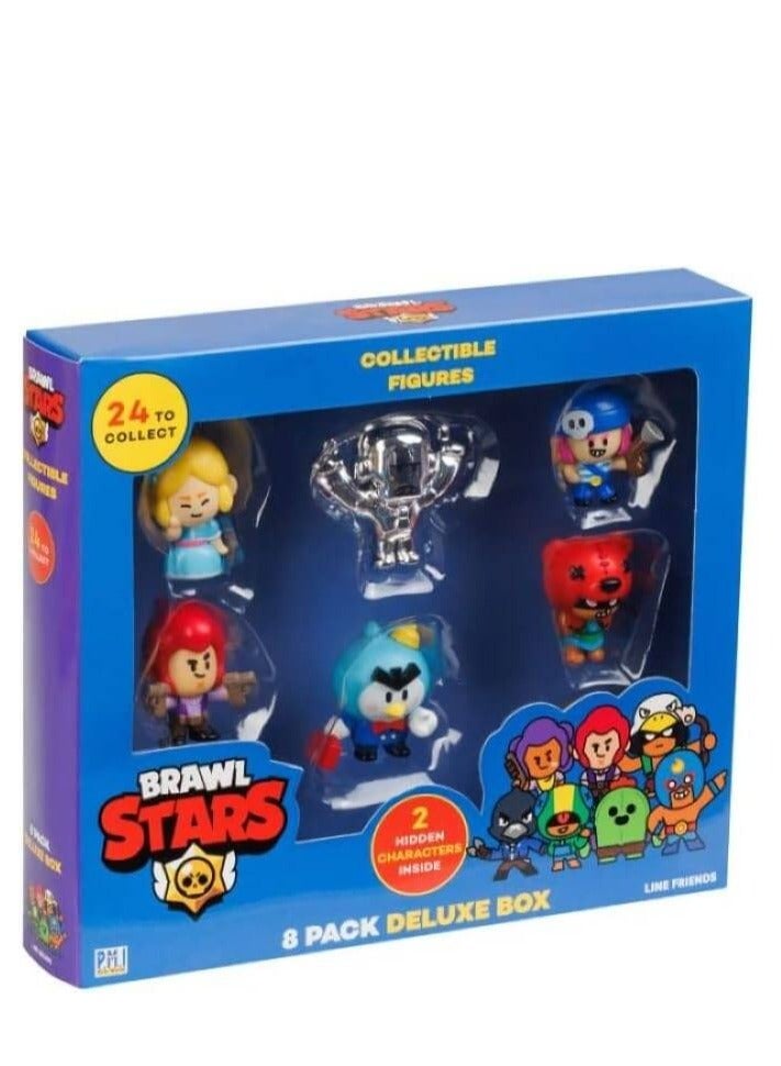 Brawl Stars Figures 8Pk Dlx Box (S1) W/2 Hidden Chrctrs