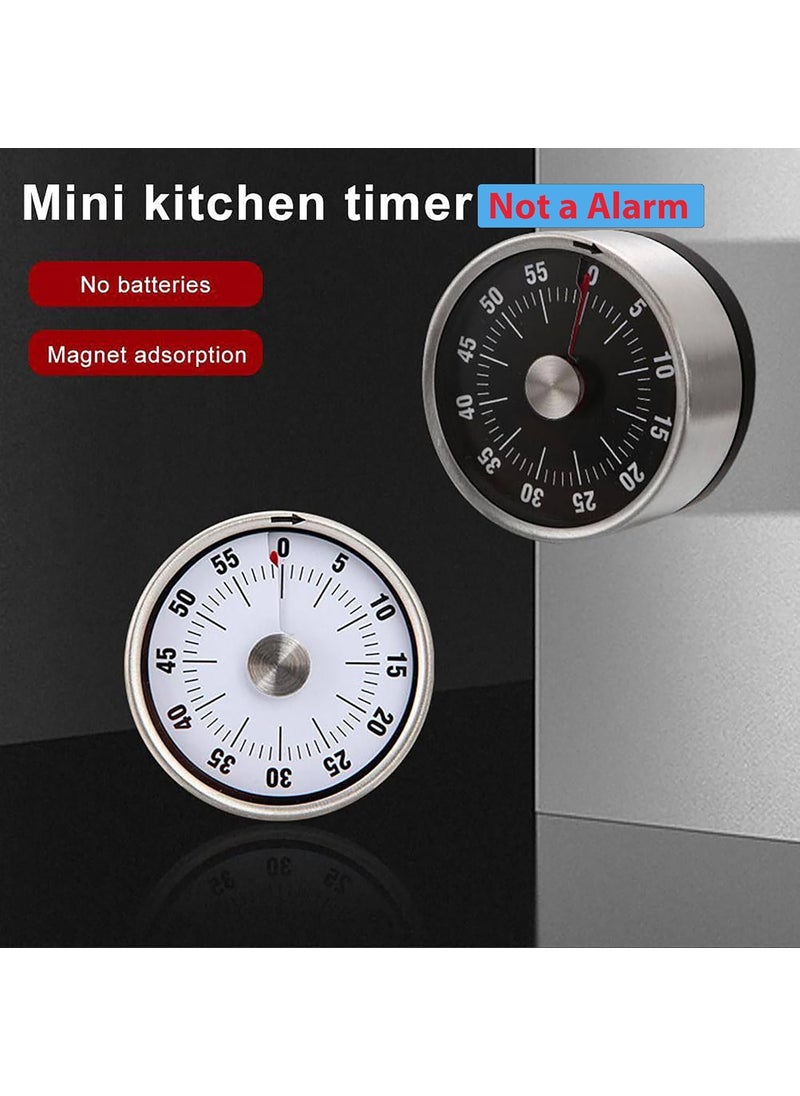 KERMIS - KERMIS Round 23 Visual Analog Countdown Timer Kids Mini 60 Minute Clock Mechanical Magnetic for Kid Kitchen Homeworks Housework Classroom Cooking Baking Games - Image 1