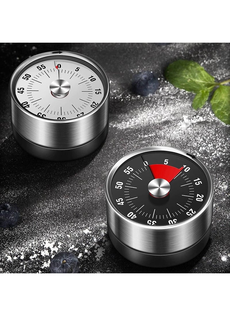 KERMIS - KERMIS Round 23 Visual Analog Countdown Timer Kids Mini 60 Minute Clock Mechanical Magnetic for Kid Kitchen Homeworks Housework Classroom Cooking Baking Games - Image 1