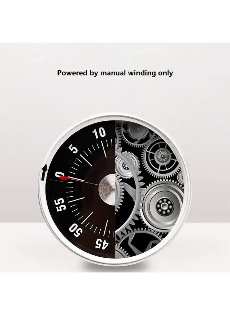 KERMIS - KERMIS Round 23 Visual Analog Countdown Timer Kids Mini 60 Minute Clock Mechanical Magnetic for Kid Kitchen Homeworks Housework Classroom Cooking Baking Games - Image 1
