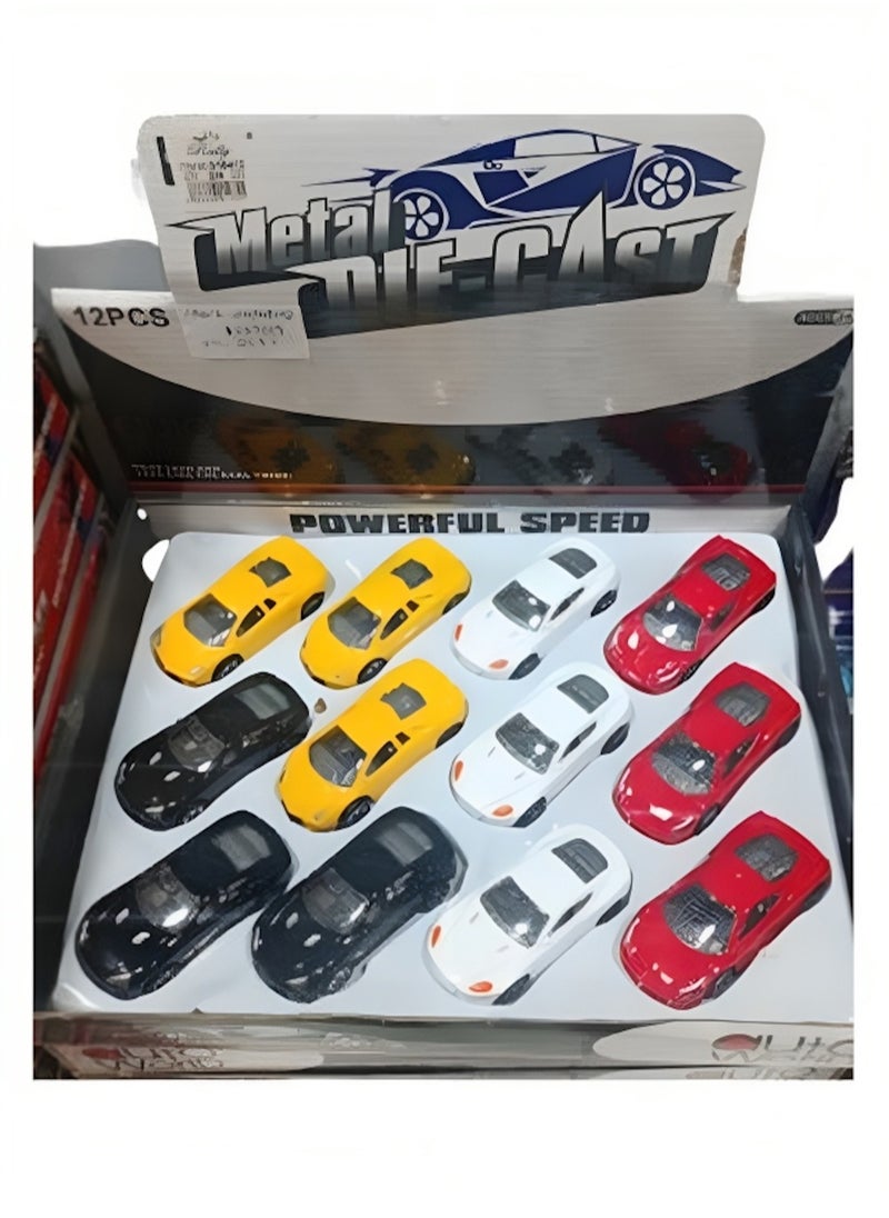 Rally Durable and lightweight car toy set of 12 pieces - assorted  - Image 1