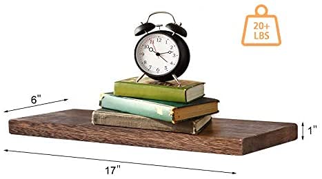 Vm decor Floating Wood Shelves for Wall Wall Mounted Display Ledge Storage Rack Set of 3 Wall Shelves for Living Room Bathroom Bedroom Office and Kitchen - Image 2
