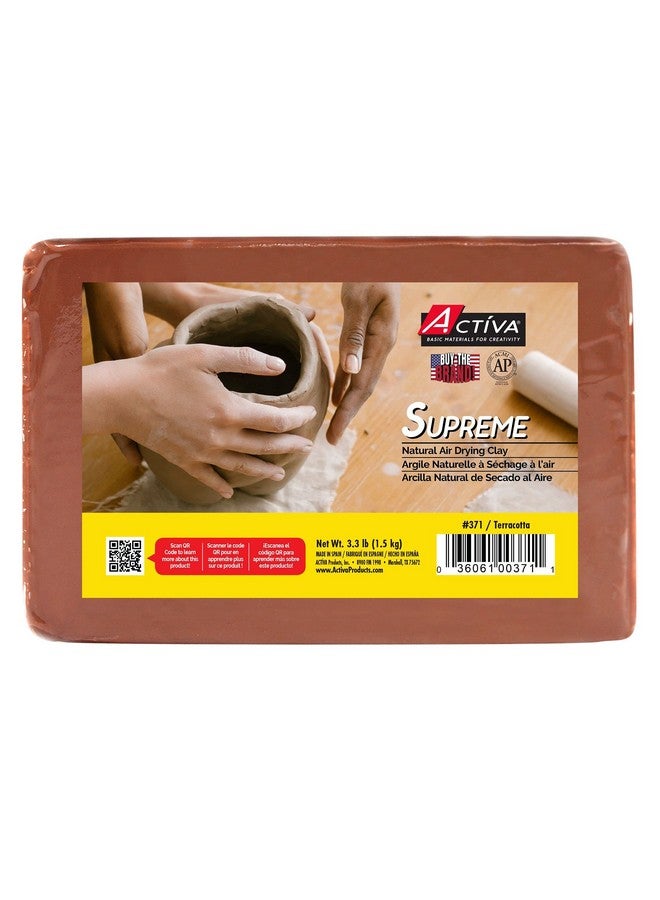Activa Supreme Artist'S Air Dry Modelling 3.3 Pounds Terra Cotta Clay - Image 1