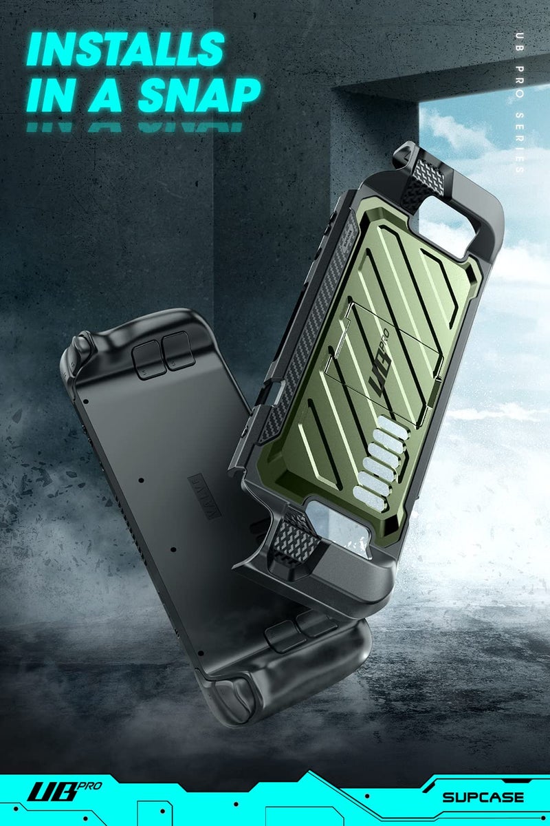 SUPCASE for Steam Deck 2022 Case with Kickstand (Unicorn Beetle Pro), [Military-Grade Protection] [Ergonomic Design] Dockable Integrated Cover Accessories for Steam Deck OLED 2023, Guldan - Image 5