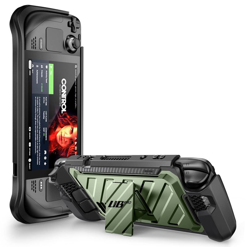 SUPCASE for Steam Deck 2022 Case with Kickstand (Unicorn Beetle Pro), [Military-Grade Protection] [Ergonomic Design] Dockable Integrated Cover Accessories for Steam Deck OLED 2023, Guldan - Image 1