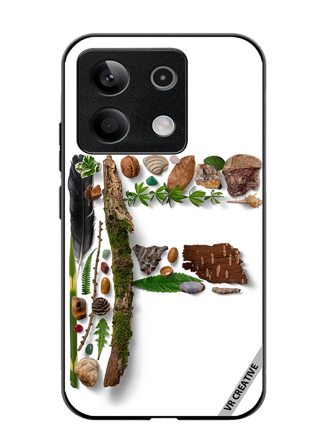 VR CREATIVE Protective Case Cover For Xiaomi Poco X6 Alphabet F Design Multicolour - Image 1