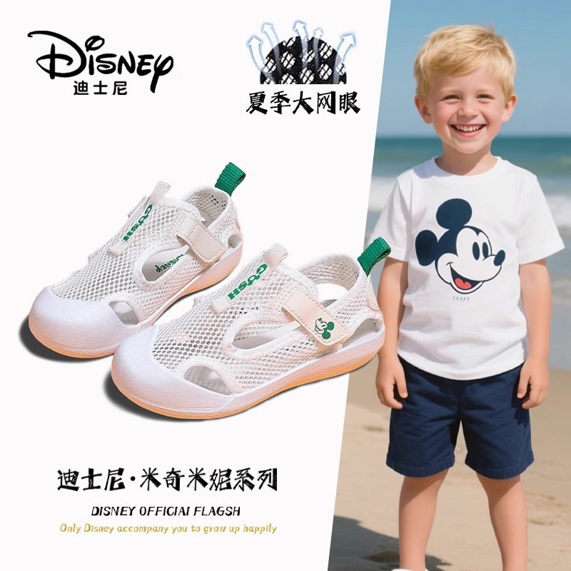 Disney Boys Sandals 2025 Summer Children'S Mesh Shoes Breathable Anti-Slip Baotou Medium And Large Boys Sports Shoes - Image 2