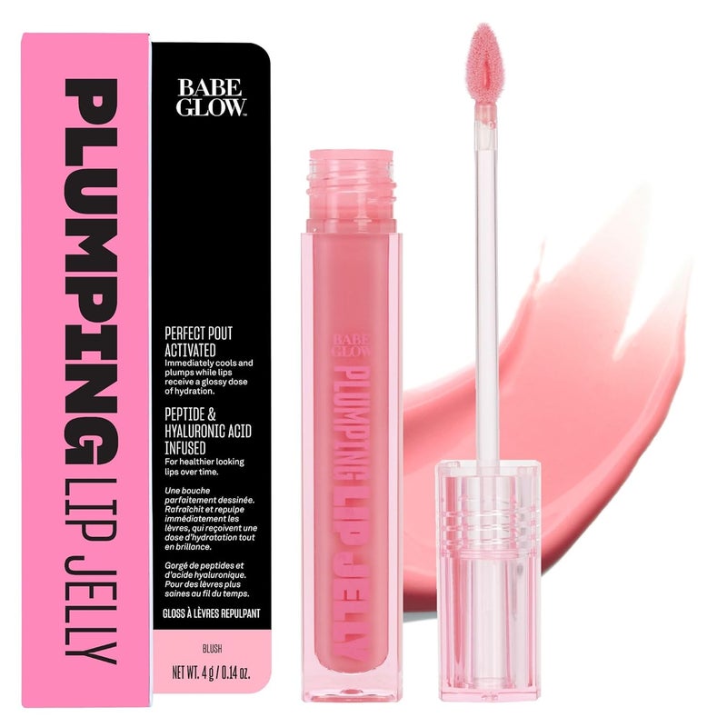 BABE ORIGINAL Glow Plumping Lip Jelly For Thicker Lips  High Shine Lip Gloss for Moisturizing Hydrating and Soothing Lips
