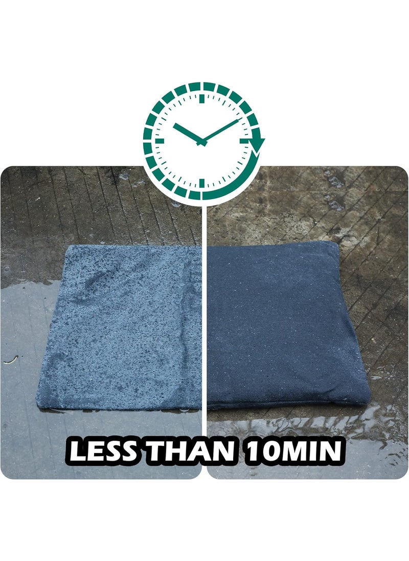 Shappy 5 Pack Sandless Sand Bags Garage Water Barrier Flood Barrier Sandbags for Flooding Water Absorbent Mat Flood Prevention Barriers Reusable Sand Bags Dark Green  - Image 4