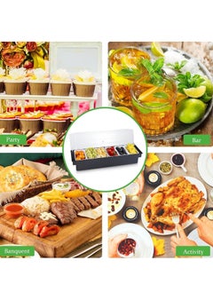 Arabest Ice Cooled Condiment Serving Container Chilled Garnish Tray Bar Caddy for Home Work or Restaurant  - Image 4