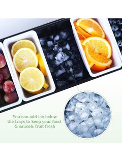 Arabest Ice Cooled Condiment Serving Container Chilled Garnish Tray Bar Caddy for Home Work or Restaurant  - Image 2