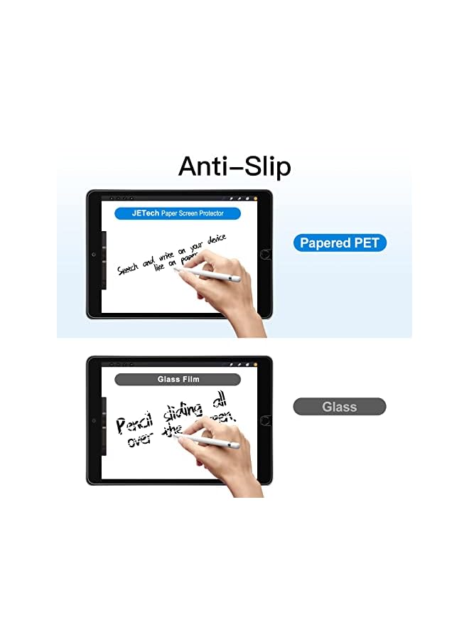JETech Paper Screen Protector Compatible with iPad (10.2-Inch, 2021/2020/2019 Model, 9/8/7 Generation), Anti-Glare, Matte PET Paper Film - Image 4