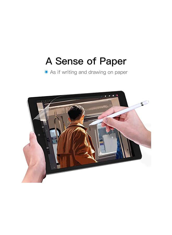 JETech Paper Screen Protector Compatible with iPad (10.2-Inch, 2021/2020/2019 Model, 9/8/7 Generation), Anti-Glare, Matte PET Paper Film - Image 3
