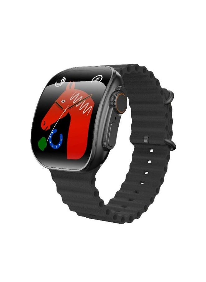 W&O - X10 Ultra 3 Smart Watch 49mm - Curved Screen - Black - Image 1