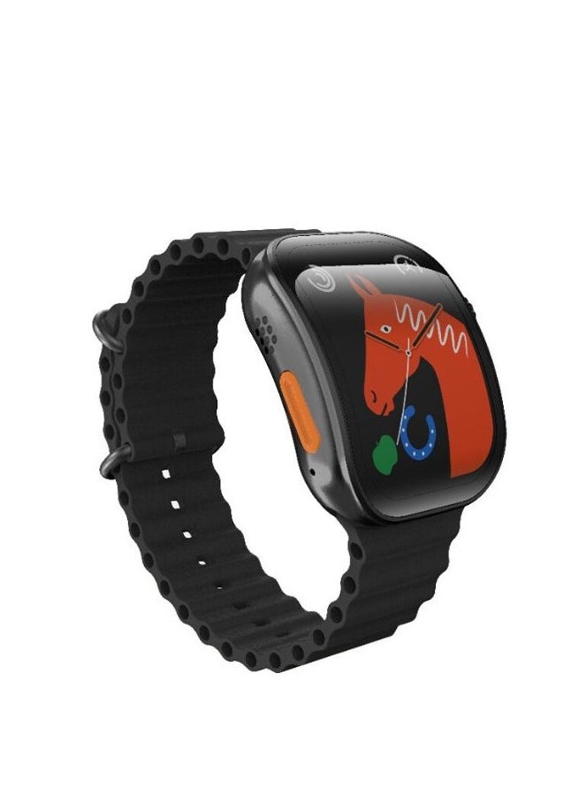 W&O - X10 Ultra 3 Smart Watch 49mm - Curved Screen - Black - Image 1