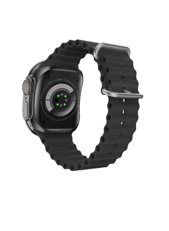 W&O - X10 Ultra 3 Smart Watch 49mm - Curved Screen - Black - Image 1