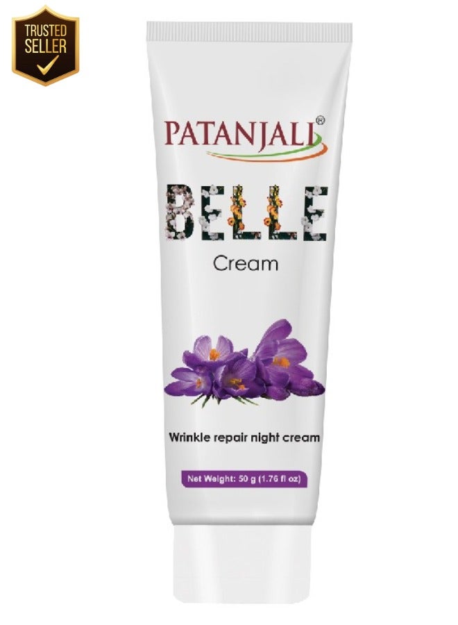 كريم بيل للوجه - كريم ليلي مغذي للتجاعيد - 50 جرام: تركيبة مرطبة مع مكونات طبيعية لتحسين ملمس البشرة، للاستخدام اليومي، ومناسب لجميع أنواع البشرة