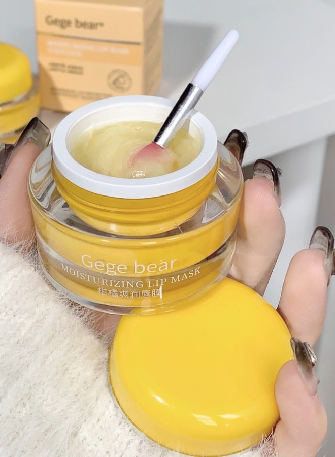 Gege bear Moisturizing and shining lip gloss nourishes and moisturizes reduces lip lines and cares for lips Shiny and glossy Citrus flavor - Image 1