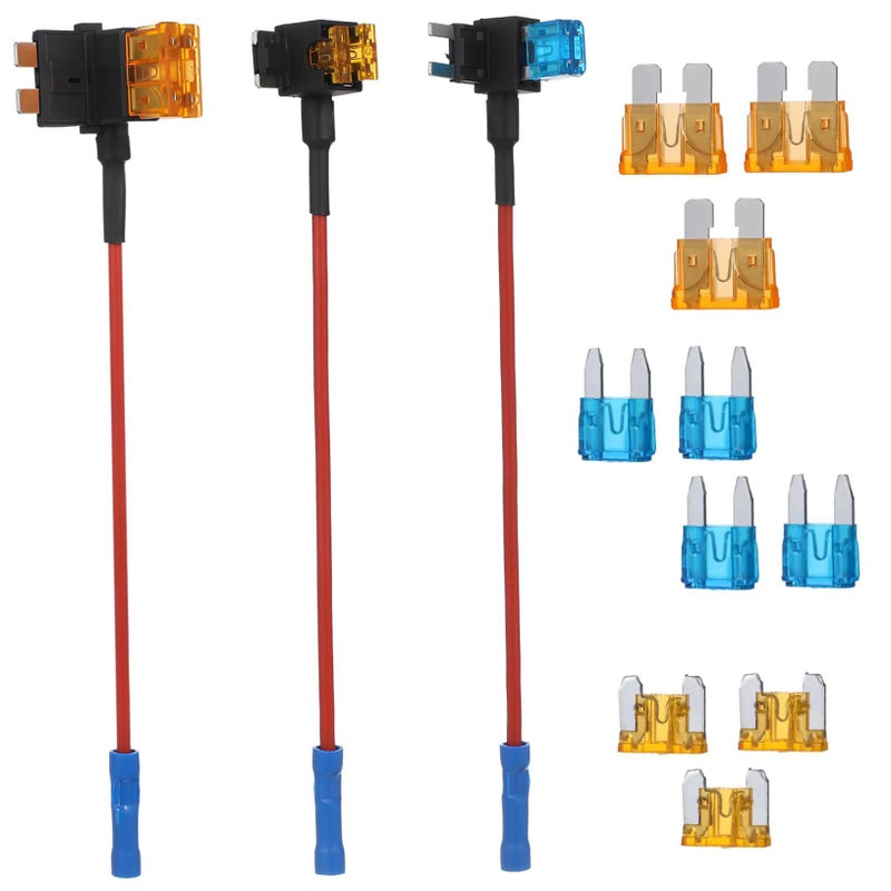 Multiple Fuse Tap Kit Car Fuse Holder Easy Install Automotive Replacement 12V Or 24V - Image 2