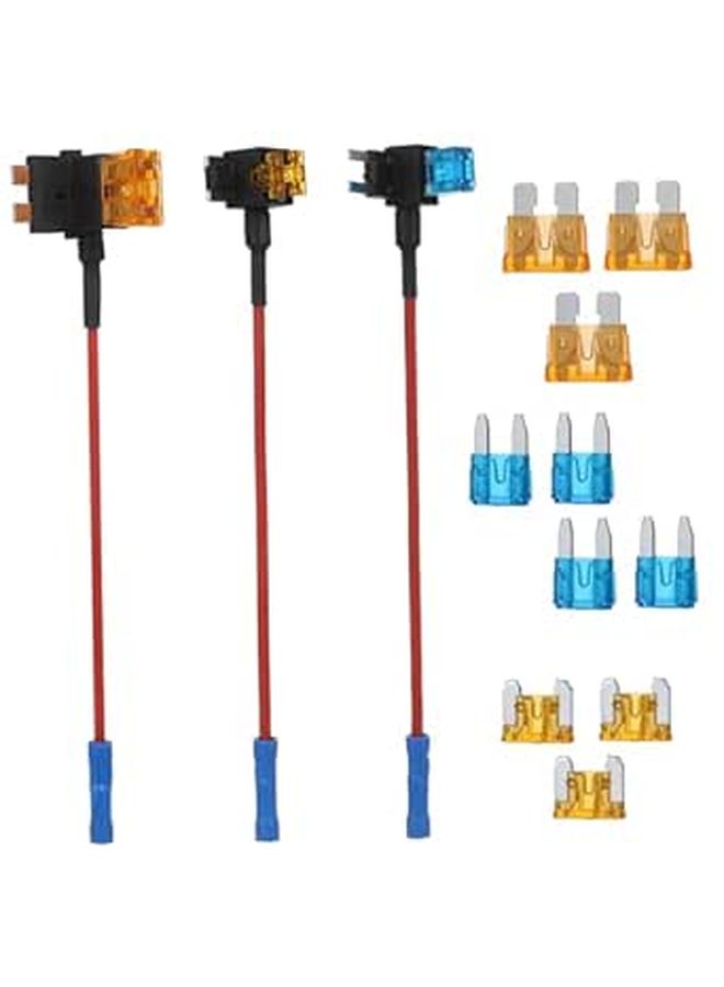 Multiple Fuse Tap Kit Car Fuse Holder Easy Install Automotive Replacement 12V Or 24V - Image 1