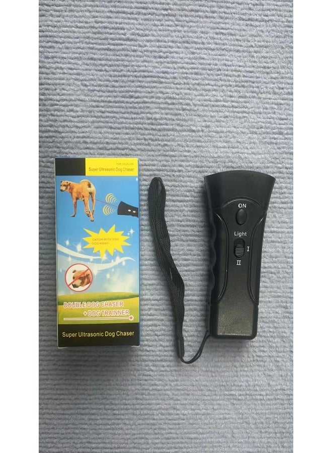 Single/Double-Headed LED Flashlight Ultrasonic Portable Dog Training Device - Image 1