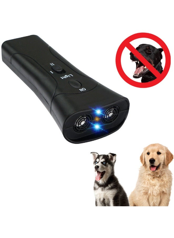Single/Double-Headed LED Flashlight Ultrasonic Portable Dog Training Device - Image 2