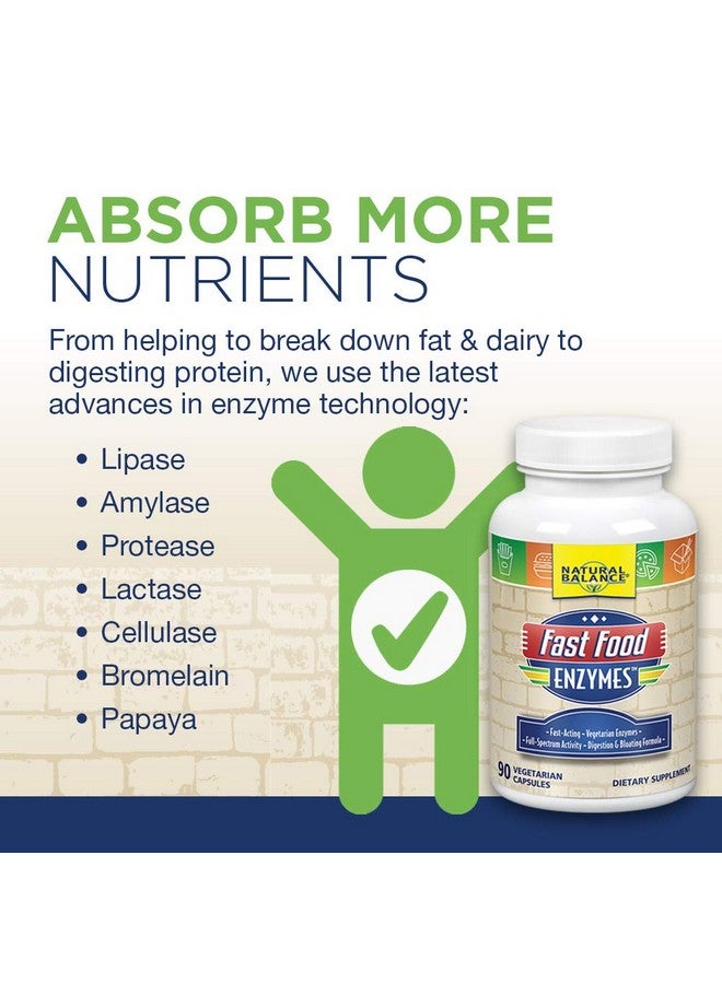 Natural Balance Fast Food Enzymes, 90-Capsules - Image 3