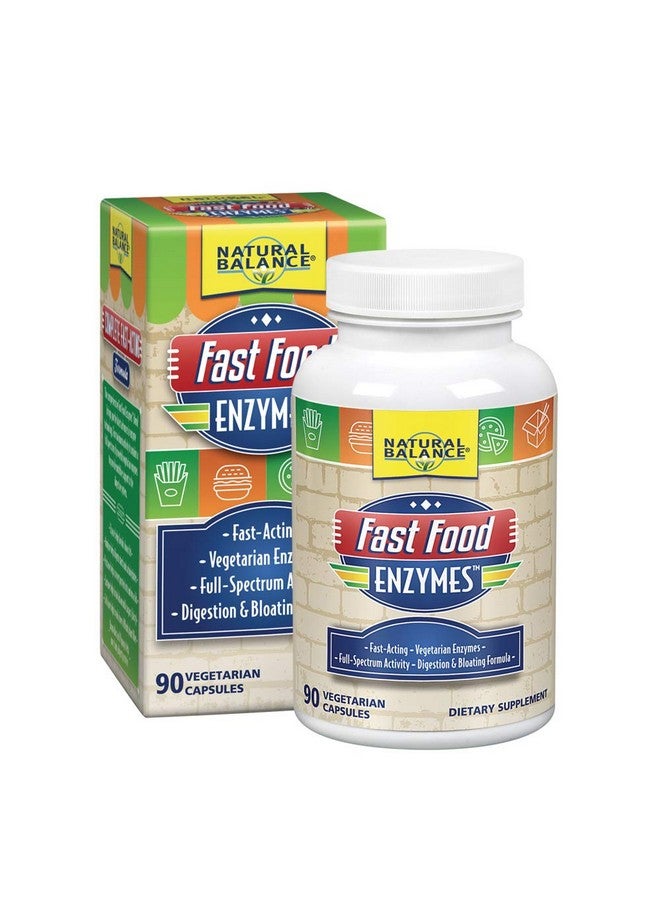 Natural Balance Fast Food Enzymes, 90-Capsules - Image 1