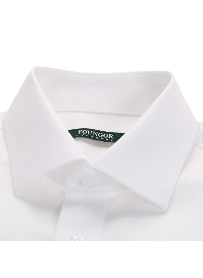 Youngor Men's Shirt Summer Casual Formal Shirt For Young Men, Gsdp10171bja, Pure White, Size 41 - Image 3