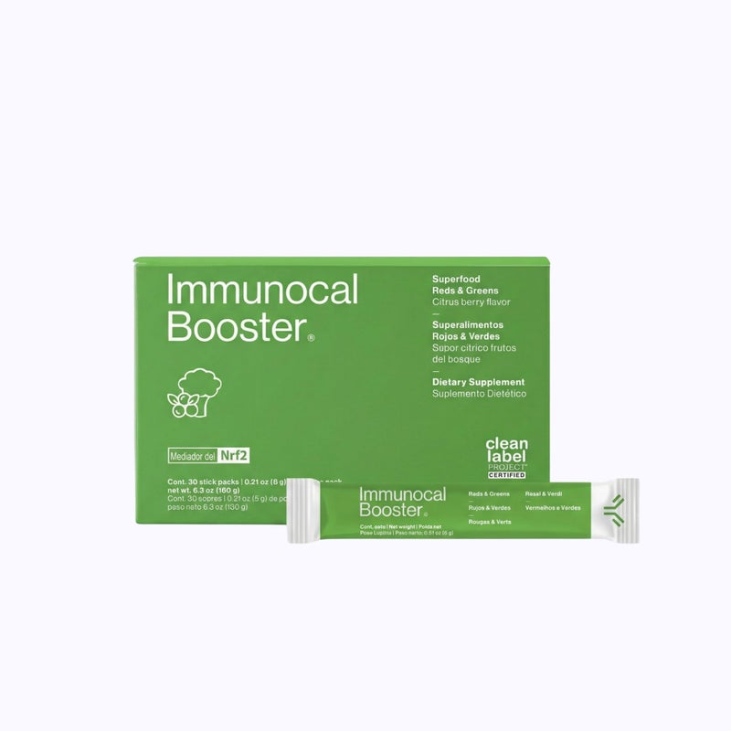 Immunocal Booster Supplement with Over 50 Fruits Veggies Relieves Inflammation Immune Support Antioxidant Selenium Sulforaphane Nrf2 Activator Gluten Free Sugar Free 30 Servings
