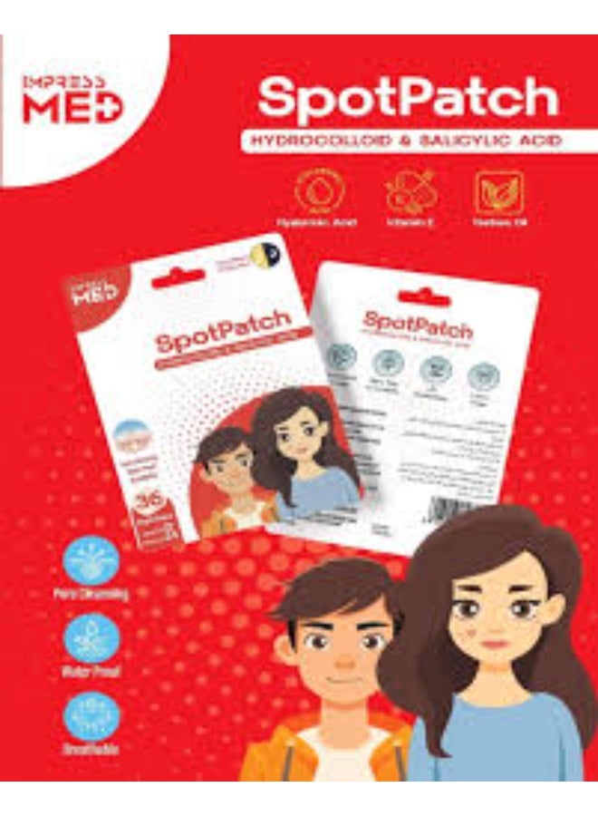 IMPRESSMED SPOTPATCH HYDROCOLLOID AND SALICYLIC ACID 36'S