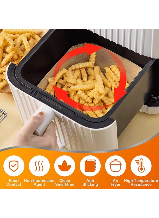 SKAFA Air Fryer Paper Square 16CM 100Pcs | Air Fryer Liner | Air Fryer Paper Plate, Baking Paper, Air Fryer Parchment Paper, Non-Stick Oil-Proof Air Fryer Liners. - Image 5