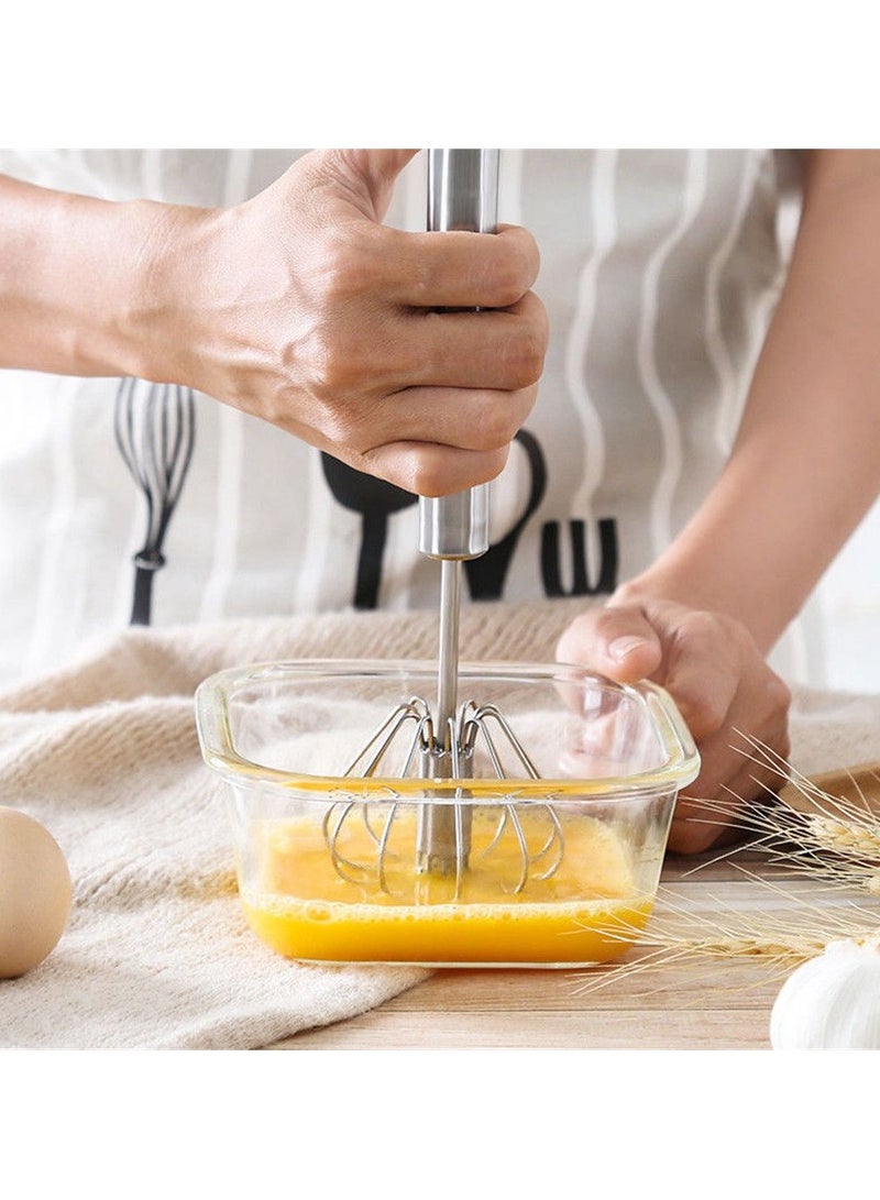 Manual 12inch Pressure Semi-Automatic Rotary Blender Coffee Egg Milk Mixing Tool Handheld Baking Cooking Kitchen Tools  - Image 1