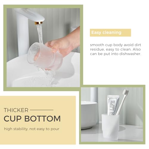 Aomasi Tumbler Glass, Frosted Bathroom Rinsing Cup, Replacement Tumbler for Aomasi Toothbrush Holder - Image 4