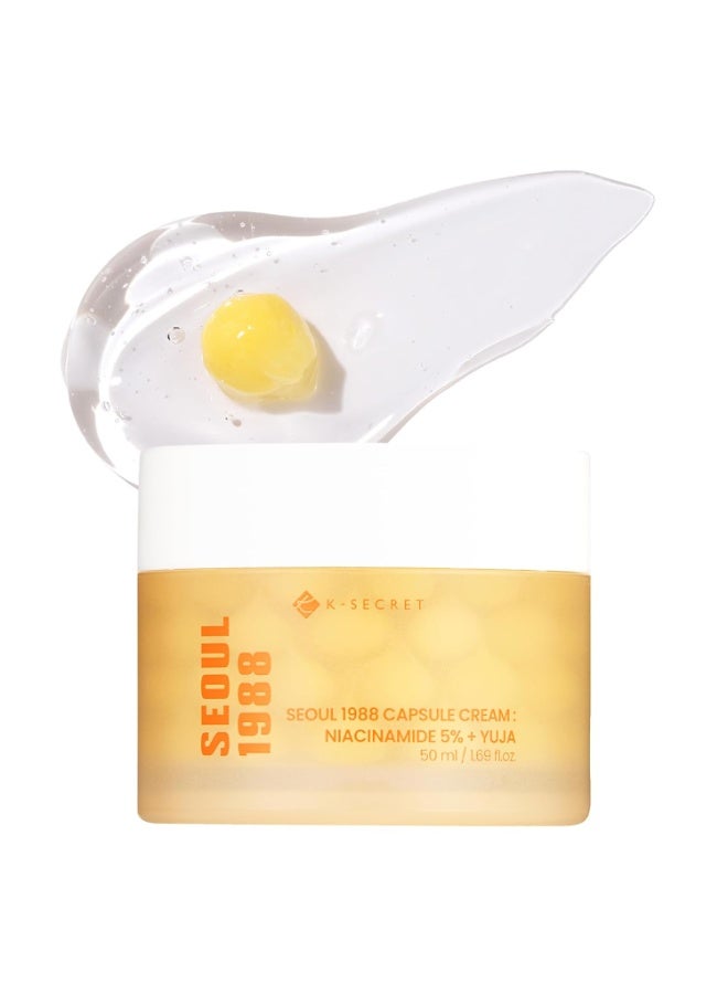 K-SECRET SEOUL 1988 Niacinamide Capsule Cream 50ml, - Image 1