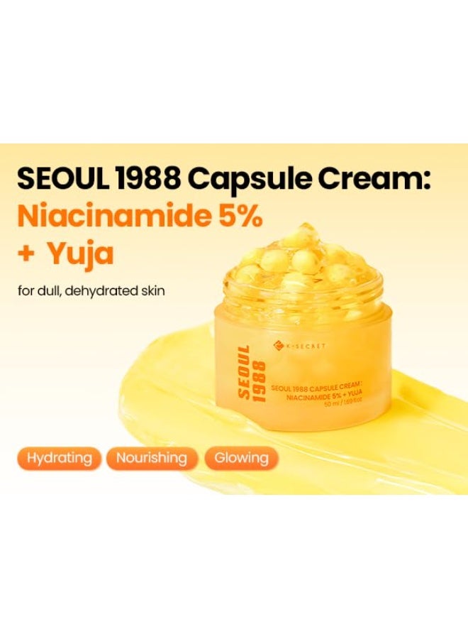 K-SECRET SEOUL 1988 Niacinamide Capsule Cream 50ml, - Image 2